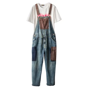 salopette en jean vintage