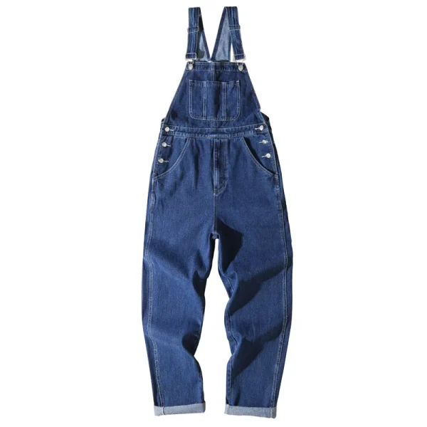 salopette classique jean bleu pour homme