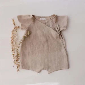 combinaison salopette bébé lin et coton