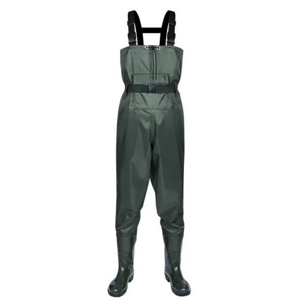 salopette de pêche avec bottes