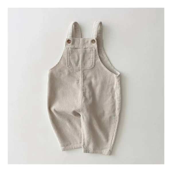 salopette enfant coton blanc crème