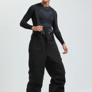 salopette pantalon noir ski