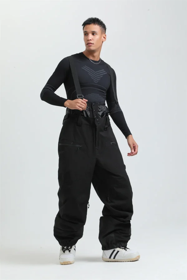 salopette pantalon noir ski
