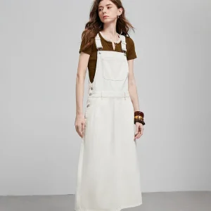 salopette blanche en coton