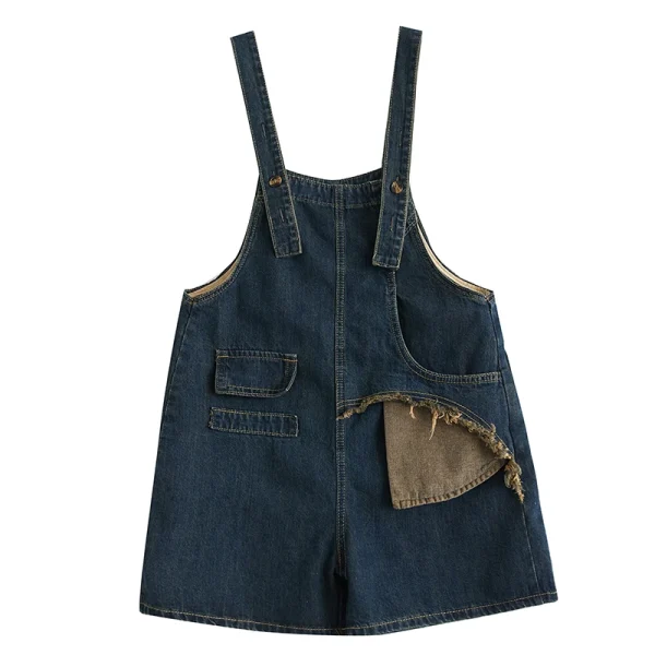 salopette short jupe denim