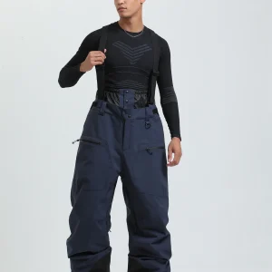 salopette pantalon bleu snowboard