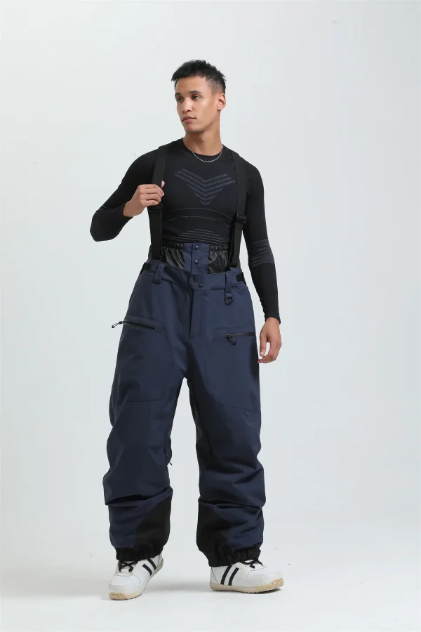 salopette pantalon bleu snowboard
