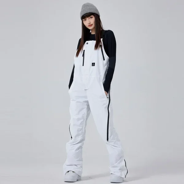 salopette blanche de ski pour femme