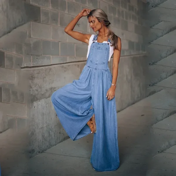salopette pour femme en jean