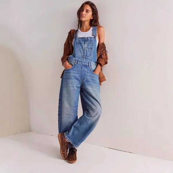 salopette en jean femme