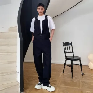 salopette streetwear noir homme