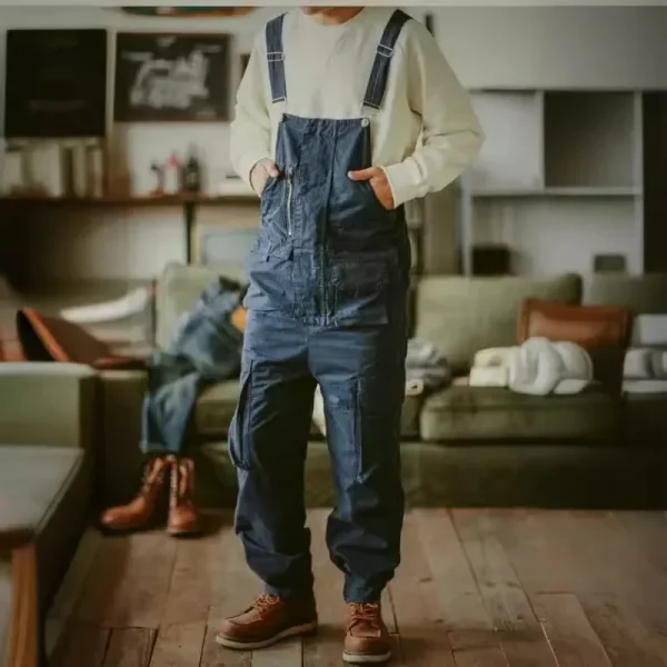 salopette de travail bleu homme
