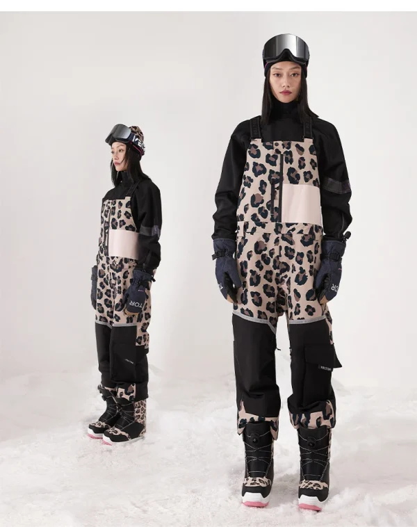 salopette leopard noir femme