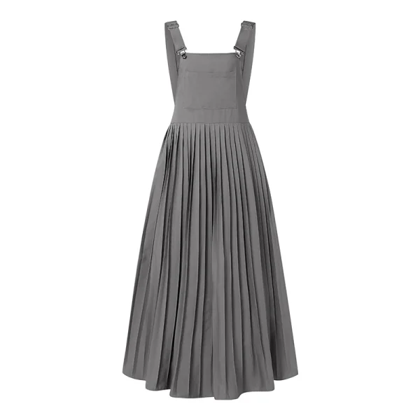 salopette robe fluide gris