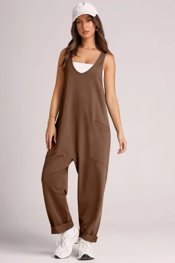 salopette pour femme marron
