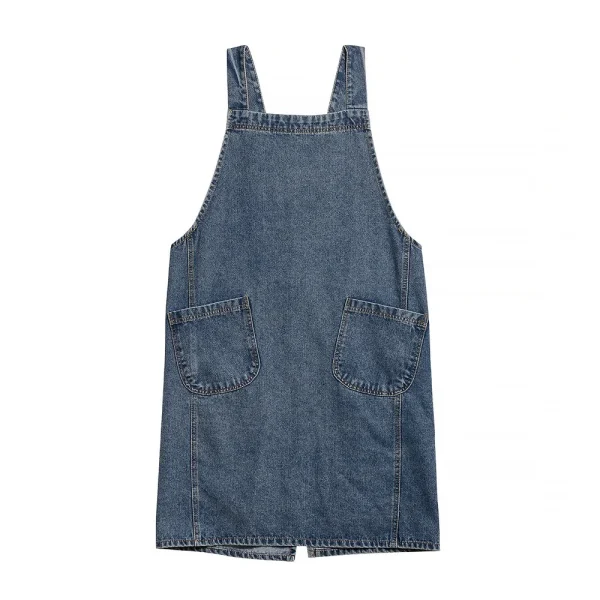 salopette tablier bleu femme