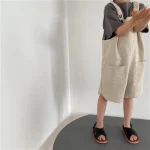 salopette unisex beige enfant