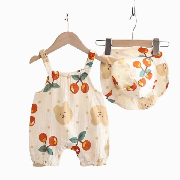 ensemble salopette bébé et bob