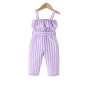 salopette bébé rayures