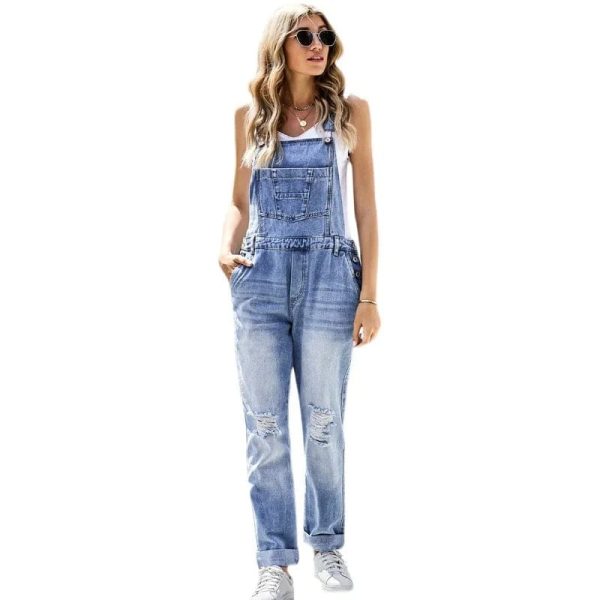 Salopette en Jean Déchirée