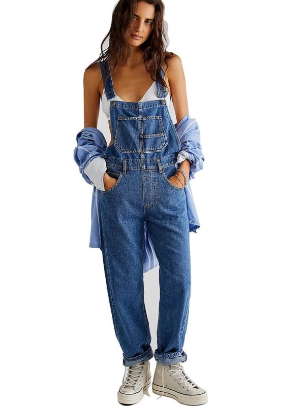 salopette en jean pour femme