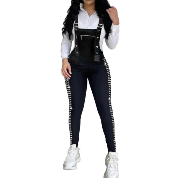 Salopette Moulante Sexy Noir