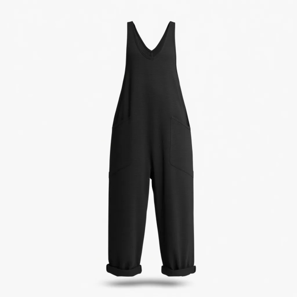 salopette noire ample pour femmes