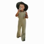 salopette rayée enfant