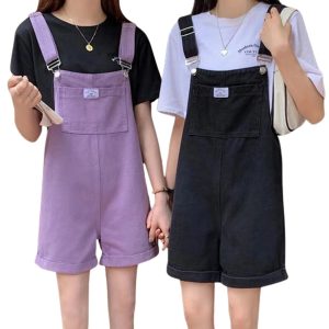 salopette short denim