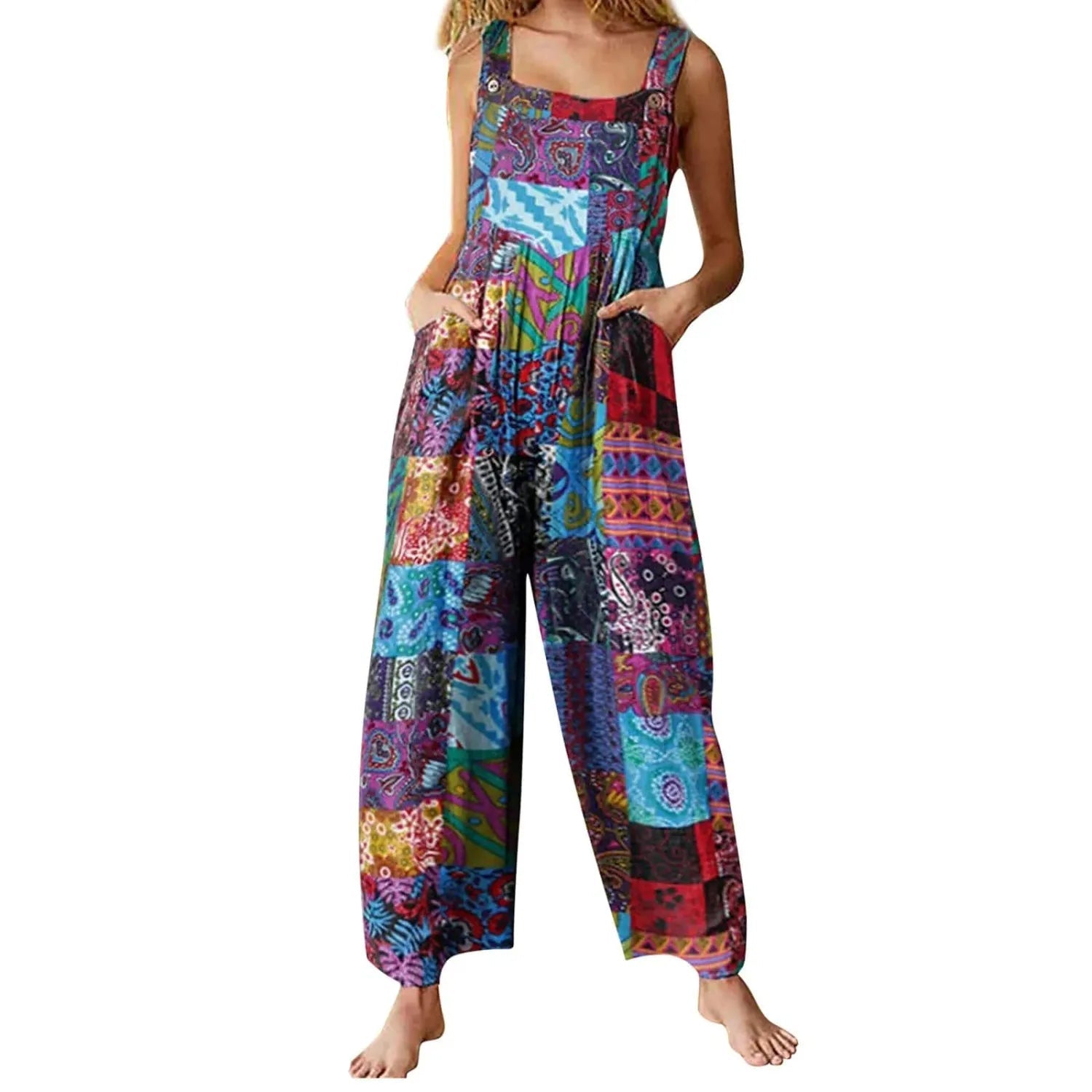 Style Patchwork Salopette